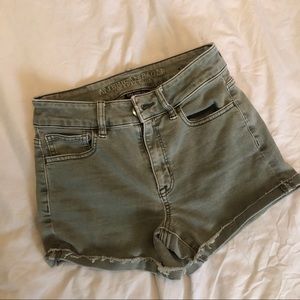 high waisted american eagle shorts